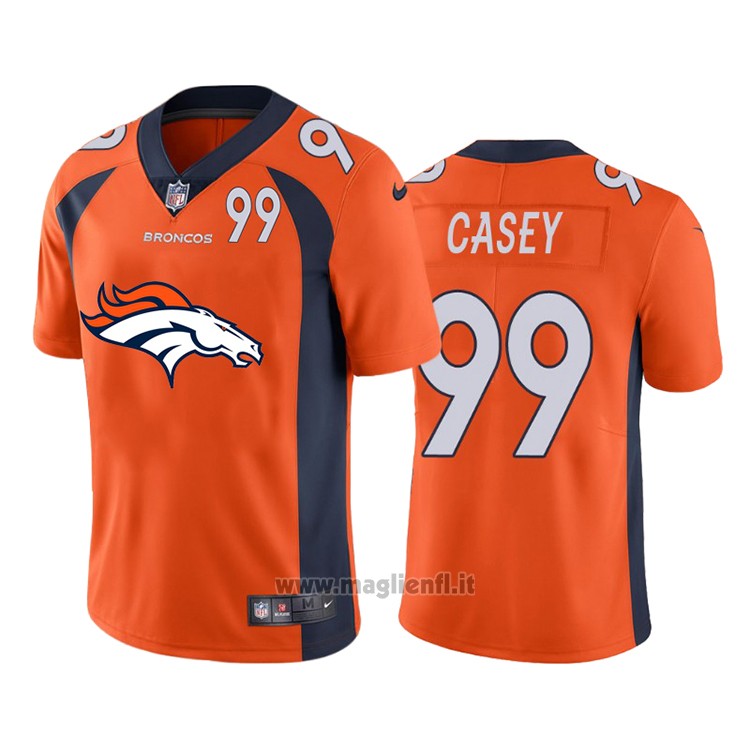 Maglia NFL Limited Denver Broncos Casey Big Logo Number Arancione
